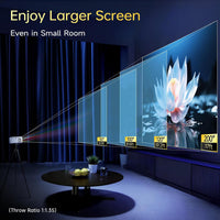 Projector with Wifi and Bluetooth, [Native 1080P Upgrade 240 ANSI]  Portable Projector, Mini Movie Projector for Outdoor Use, Bedroom Ceiling Video Projector Compatible with Phone/Tv Stick/Pc/Ps5