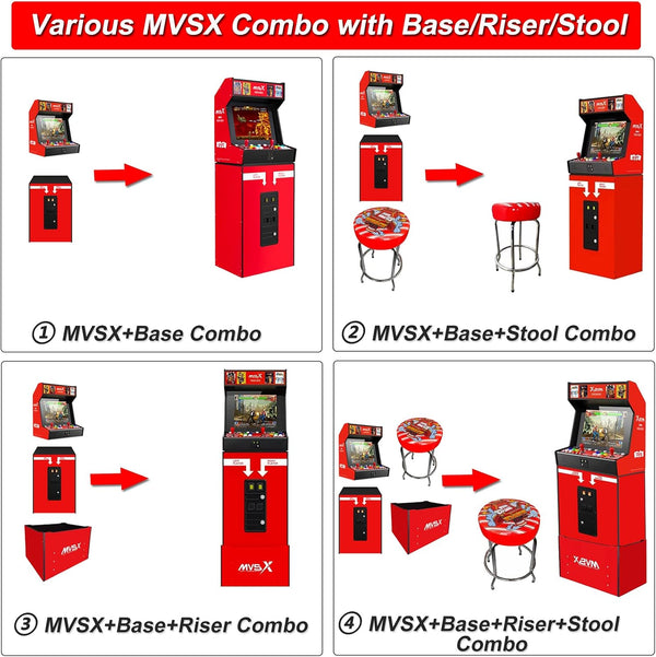 Arcade Machine Built for Two Players, 50 Pre-Loaded SNK Games, 17-Inch LCD, Dual Control Layout