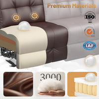 RV Reclining Sofa, Home Theater Seating Loveseat Couch with Massage