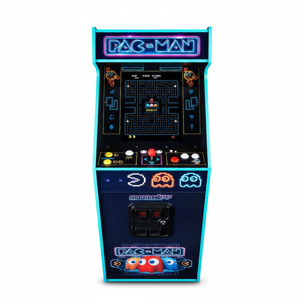 Pac-Man Deluxe Arcade Machine, 14 Games, Neon